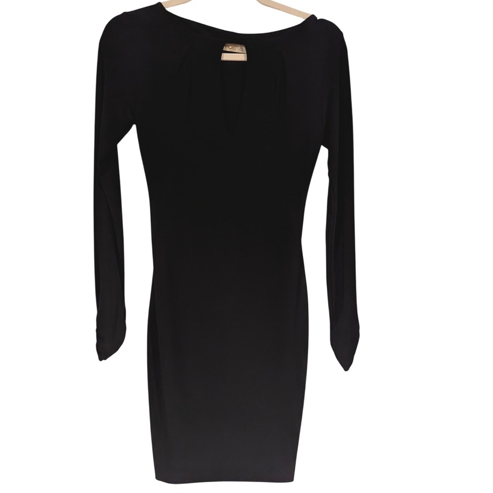 Arden‎ B. Black Long Sleeve Mini Dress Keyhole Bodycon Cocktail Party Career S